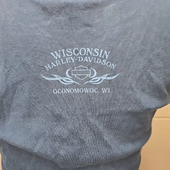 Harley-Davidson Women's Faded Blue Graphic Tee - Picture 9 of 11